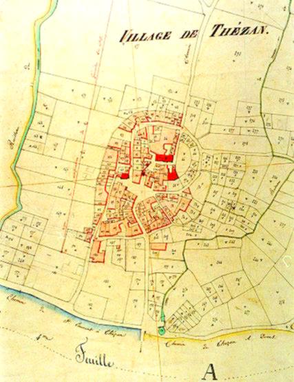 Cadastre de Thézan vers 1800